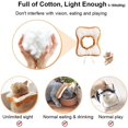 thumbnail image 2 of facefd Réglable Cône Collier Mignon Doux Pain en Forme de Coiffe Cosplay Casquette pour Chat Chiot L S, 2 of 6