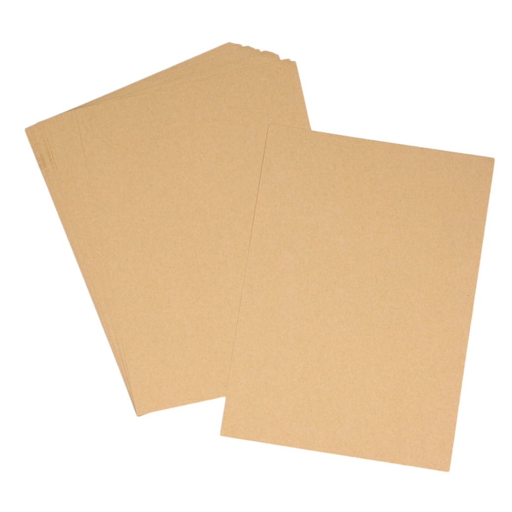 HONITANO Retro Solid Color Kraft Paper 100 Sheets A3 Size for Craft Projects present Packing
