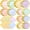 Pastel Rainbow, variant on 144 Pcs 48 Guests Woodland Baby Shower Tableware Set Green Brown Paper Plates and Napkins Woodland Party Supplies Disposable Tableware Scalloped Plates for Safari Jungle Birthday Wedding
