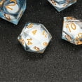 thumbnail image 4 of Fugacity Dnd Juego de dados con núcleo líquido hecho a mano con borde afilado, 7 piezas de dados de resina, juego de dados poliédricos de mazmorras y dragones, juego de dados D&D con estuche de regalo, 4 of 5