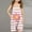 Pink, variant on Nrmvnmi Girls Summer Rompers Sleeveless V Neck Spaghetti Strap Daisy Print Striped Casual Romper Shorts Jumpsuit with Pockets For 5-13 Years