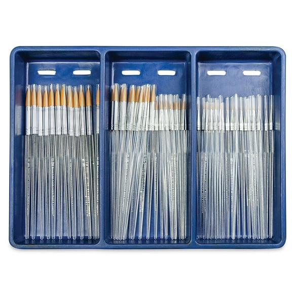 Royal & Langnickel Clear Choice Gold Taklon Round Brush Set