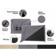 thumbnail image 4 of Covermates Outdoor Flip Top TV Cover – Various Sizes, Durable Polyester, Weatherproof, Dustproof, Flip Touch Fastener Closure, Outdoor TV Covers-Charcoal, 4 of 9