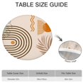 thumbnail image 6 of Charming Bohemian Floral Design Round Table Cover, Elastic Edge for Easy Installation on 52 to 56 Inch Diameter Circular Tables, 6 of 7
