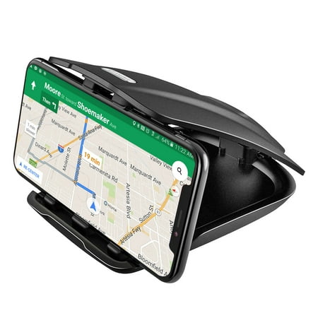One Hand Insert Dashboard Phone Holder, Non-Slip Clamp Dashboard Mount for Apple iPhone X, 8/8