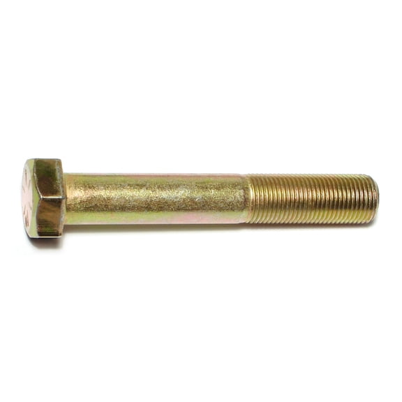 5/8"-18 x 4" Zinc Plated Grade 8 Steel Fine Thread Hex Cap Screws HCS8-409
