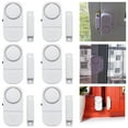 thumbnail image 1 of 6Pcs Wireless Door And Window Entry Alarm Set Battery Operated Door Window Burglar Alarm Alert Burglar Security Device System for Home Offices Garages, 1 of 11