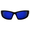 thumbnail image 2 of Global Vision Sly Sport Padded Riding Sunglasses Black with G-Tech Blue Mirror Lens, 2 of 6