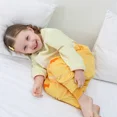 thumbnail image 3 of Saco de dormir para bebé con pies, saco de dormir con mangas largas 1-6 años amarillo L, 3 of 5