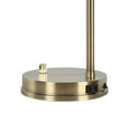 thumbnail image 3 of Better Homes & Gardens Gold Desk Lamp with a Glass Shade & AC Outlet, Metal Finish, Farmhouse Style, 3 of 6