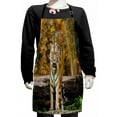 thumbnail image 1 of Safari Kids Apron, Tiger in the Forest Standing and Gazing at the Camera Beast Habitat Picture, Boys Girls Apron Bib with Adjustable Ties for Cooking Baking Painting, Brown Orange, by Ambesonne, 1 of 2