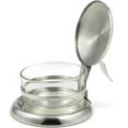 thumbnail image 2 of 73444 (New Glass Bowl) Brilliant Stainless Steel Salt Server/Cheese Bowl/Condiment Glass Serving Bowl - Quality Serveware for Your Kitchen, 2 of 3