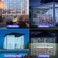 thumbnail image 3 of Cadena de Cortinas Solares LED para Exteriores, Luz de Hadas de 8 Modos, Decoración de Jardín para Bodas y Navidad, Luz solar Impermeable, Luz solar Colgante, Decoración Navideña, Iluminación Navideñ, 3 of 6