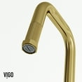 thumbnail image 2 of VIGO Hart Angular Single Handle Pull-Down Spout Kitchen Faucet in Matte Brushed Gold, 2 of 13