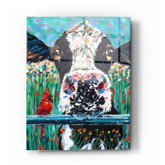 Epic Art 'Farm Buddies I' by Carolee Vitaletti Acrylic Glass Wall Art, 12"x16"