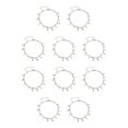 thumbnail image 1 of Guardurnaity Tobilleras Cuentas redondas Hoja Pie Joyas Pulseras de tobillo para niñas adolescentes Plata Type1 NO1, 1 of 6