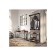 thumbnail image 4 of Bush Furniture Refinery - Storage bench - laminated wood composite - rustic gray, charred wood, 4 of 6