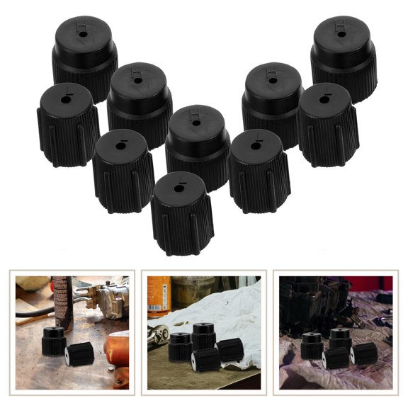 Beaupretty 10Pcs High Pressure Valve Cap for Air Conditioning Repairs