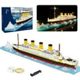 thumbnail image 1 of Dsseng Micro Mini Blocks Titanic Model Building Set with 2 Figure  1860 Piece Mini Bricks Toy  Gift for Adults and Kids, 1 of 6
