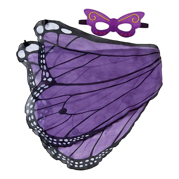 Ala de vestuario Zulema Disfraz de mariposa Cosplay Púrpura Negro