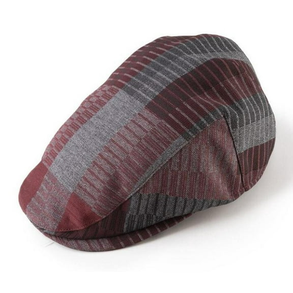Montique Men's Burgundy Newsboy Ivy Cap H1822