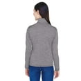 thumbnail image 3 of Devon & Jones Ladies' Newbury MÃ©lange Fleece Quarter-Zip - DG798W, 3 of 4