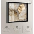 thumbnail image 2 of Golden Cascades Shadowbox Print Elegant Nature Art by Art Remedy, Black Frame, 40 x 40, 2 of 7