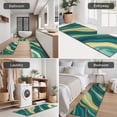 thumbnail image 5 of Teal Gold Wave Marble Pattern Kitchen Rugs Sets Of 3,Kitchen Runner Rugs Non Skid Washable,Decorative Kitchen Floor Mats for Kitchen,Sink,Laundry,17"x30"+ 17"x47" + 17"x59", 5 of 6