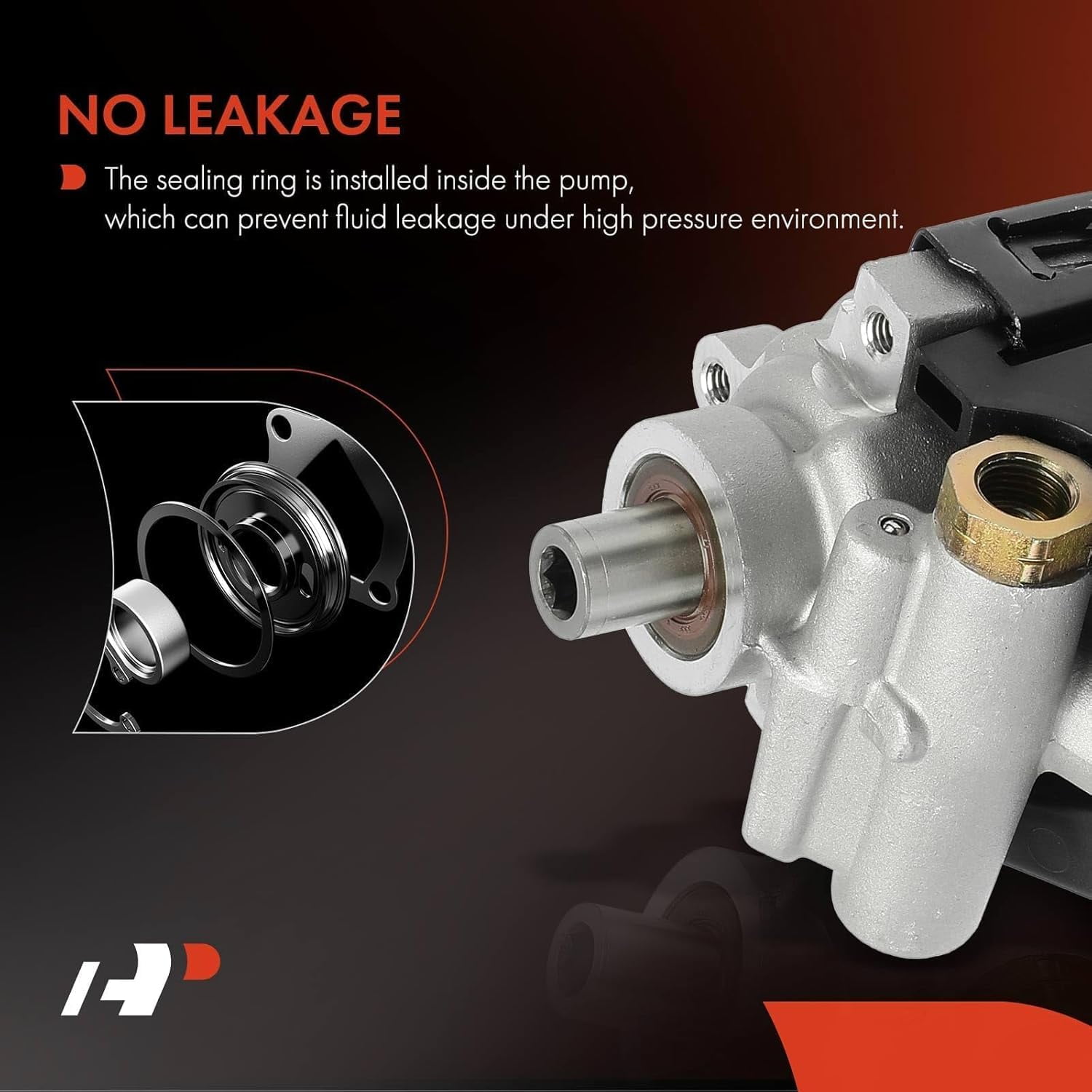 A-Premium Power Steering Pump, with Reservoir Compatible with Chevrolet Trailblazer 2006-2008, Trailblazer EXT 2005-2006, SSR 2004-2005 & GMC Envoy 2005-2009, Envoy XL & Buick Rainier & Saab 9-7x