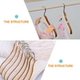 thumbnail image 3 of Doll Hanger 12 Pcs Toy Bear Clothes Rack Wooden Hangers Coat Miniature Furniture, 3 of 6