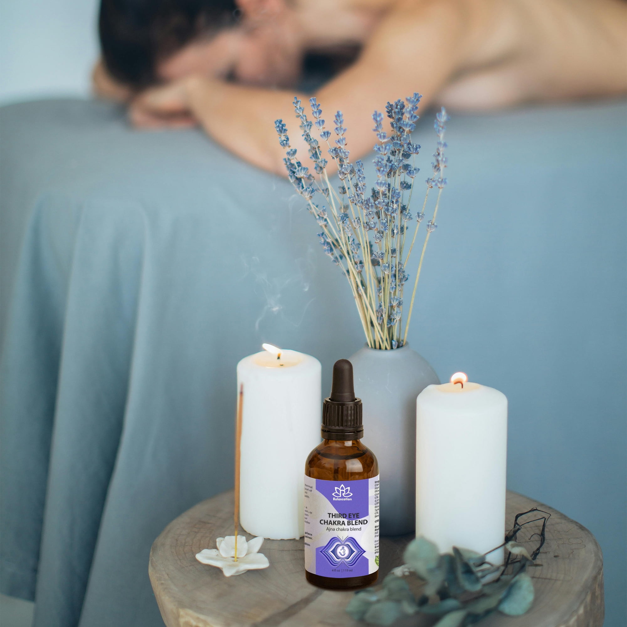 Third Eye Chakra Essential Oil Blend – 1 fl oz | Relaxcation – Intuition & Insight
