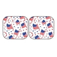 thumbnail image 6 of Multi-Size 2pce Car Front Glass Visor Collapsible Sunscreen No Odor Comfortable For Most Cars Suv Trucks Independence Day Theme Star (13), 6 of 7