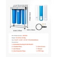 thumbnail image 5 of VEVOR Whole House Water Filter System, 3-Stage | Sediment, IMR, CTO | 4.5" x 20" Home Water Purifier Filter Reduce Iron, Manganese, Chlorine, Bad Taste, Odor, Rust, 5 of 9