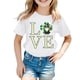 thumbnail image 3 of Gibobby Blusas De Niñas Camisetas estampadas de manga corta para niños y niñas, ropa para Festival de verano （Verde， 5-6 Años), 3 of 4