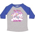 thumbnail image 3 of Inktastic My Nana Loves Me Unicorn Girls Toddler T-Shirt, 3 of 5