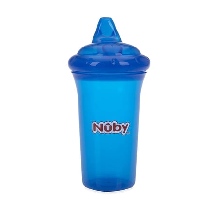 Nuby No Spill Cup With Reversible Valve, 9 Ounce ,Blue