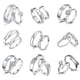 thumbnail image 4 of Worallymy hombres mujeres parejas anillos boda fiesta cristal letras brazalete anillo amor joyería a juego 2 unids/set Worallymy JD720015880, 4 of 7