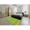 thumbnail image 4 of Ahgly Company Indoor Rectangle Patterned Dark Yellow Green Novelty Area Rugs, 4' x 6', 4 of 6