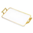 thumbnail image 1 of Bandeja para servir comida perfecl rectangular Con asas nórdica para guardar joyas transparente, 1 of 8