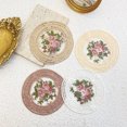 thumbnail image 4 of Embroidered Fabric Coasters for Drinks,Happon Cloth Drink Coasters, Vintage Lace Embroidery Coasters for Tea,Floral Cup Coasters for Home, Wedding, Tabletop Photography Decoration, 4 of 7