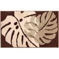 thumbnail image 1 of Tapis de Porte Intérieur, Tapis de Porte d'Entrée Extérieur, Absorbant Antidérapant, Lavable en Machine, Profil Bas, Imperméable (Feuille Marron), 1 of 6