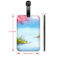 thumbnail image 2 of Watercolor Floral Lake - Luggage ID Tags / Suitcase Identification Cards - Set of 2, 2 of 5