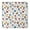 White Baseball Elements, variant on Vintage Baseball Elements Pattern Square Fitted Tablecloth with Elastic Edge,Square Table Cover,Washable Elastic Table Cover for Home Kitchen Party Decor 36"x36"
