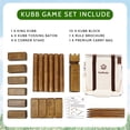 thumbnail image 4 of Set para exteriores Kubb Yard Game SunNordic Rubber Wood, 4 of 7