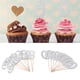 thumbnail image 5 of Decoración para Cupcakes 50 Juegos de Decoración para Cupcakes de Cumpleaños con Purpurina Añadir Números de Ambiente 3 0 Decoración Digital Plateada para Tartas para ANGGREK Otros, 5 of 8