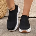thumbnail image 2 of Fashion Thick-soled Ankle Boots Women Casual Round Toe Socks Shoes Breathable Solid Color Short Boots Sports Shoes, 2 of 6