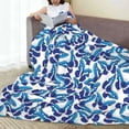 thumbnail image 6 of Sikiie Blue Butterflies Ultra-Soft Micro flannel Blanket Luxury All Seasons Warm Blanket for Bedding Sofa and Travel (4 sizes)-50"x40", 6 of 7