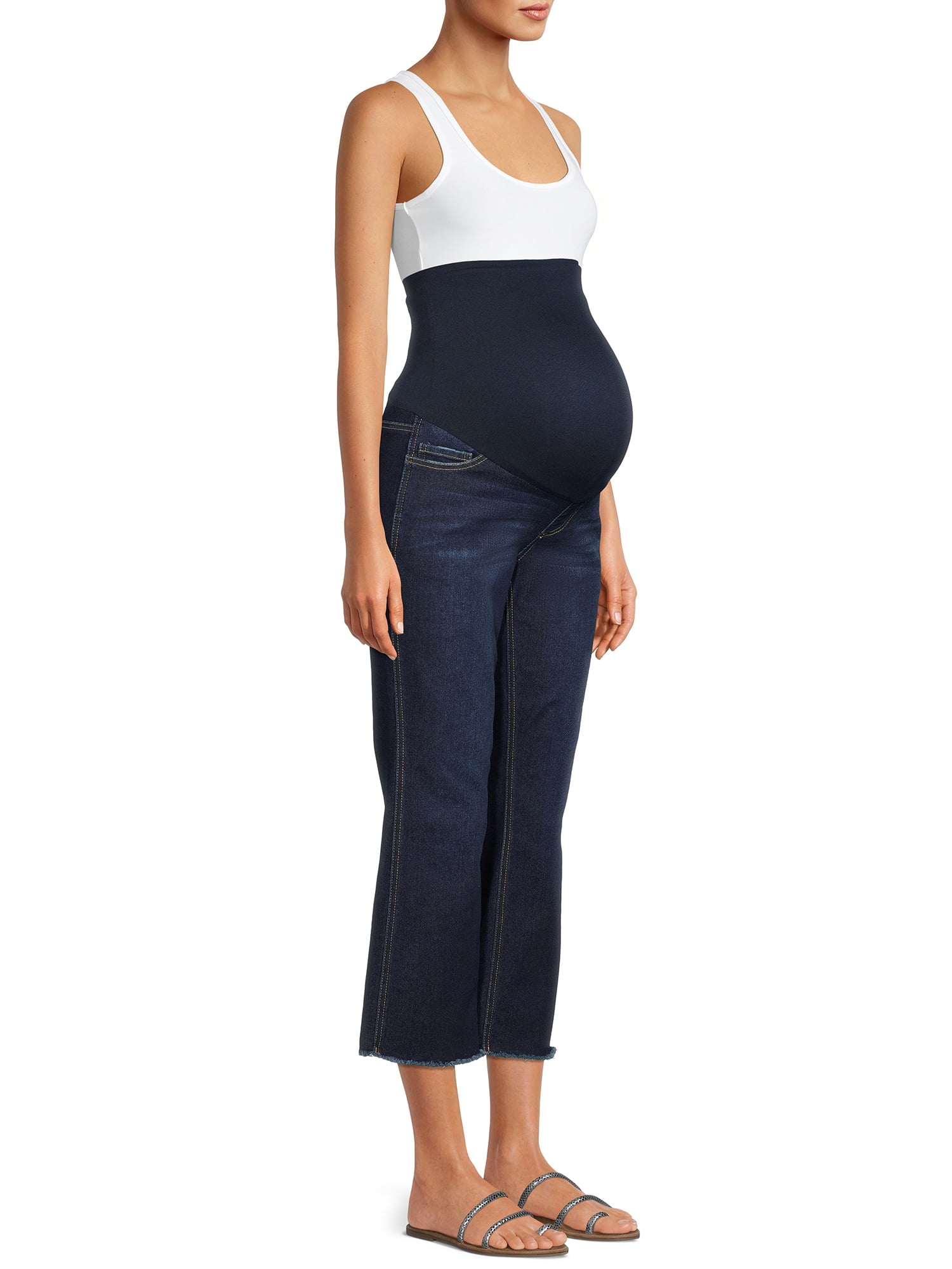 Alivia Ford Maternity Crop Kick Flare Jeans