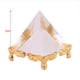 thumbnail image 2 of Figurita de pirámides 2 Piezas de Egipto Transparente Pirámide de Cristal con Soporte de Oro para decoración del hogar Artesanía de curación energética Ornamento Artesanía Ecomeon no, 2 of 6