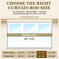 thumbnail image 6 of Curtain Rods For Windows 32-120 Inch  1 Adjustable Flash Rod Set With Brackets Easy Install, 6 of 7